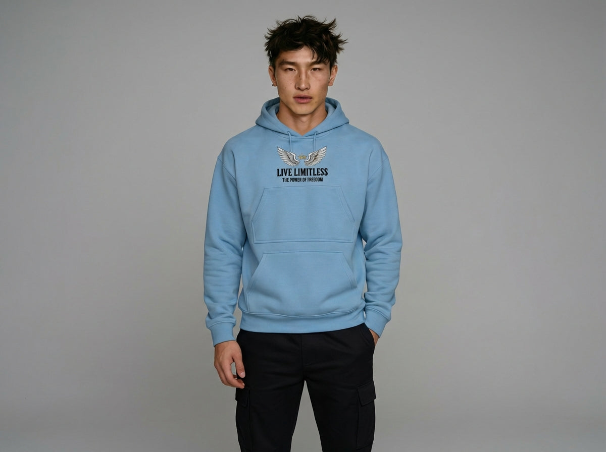 Unisex Hoodie Blue Light